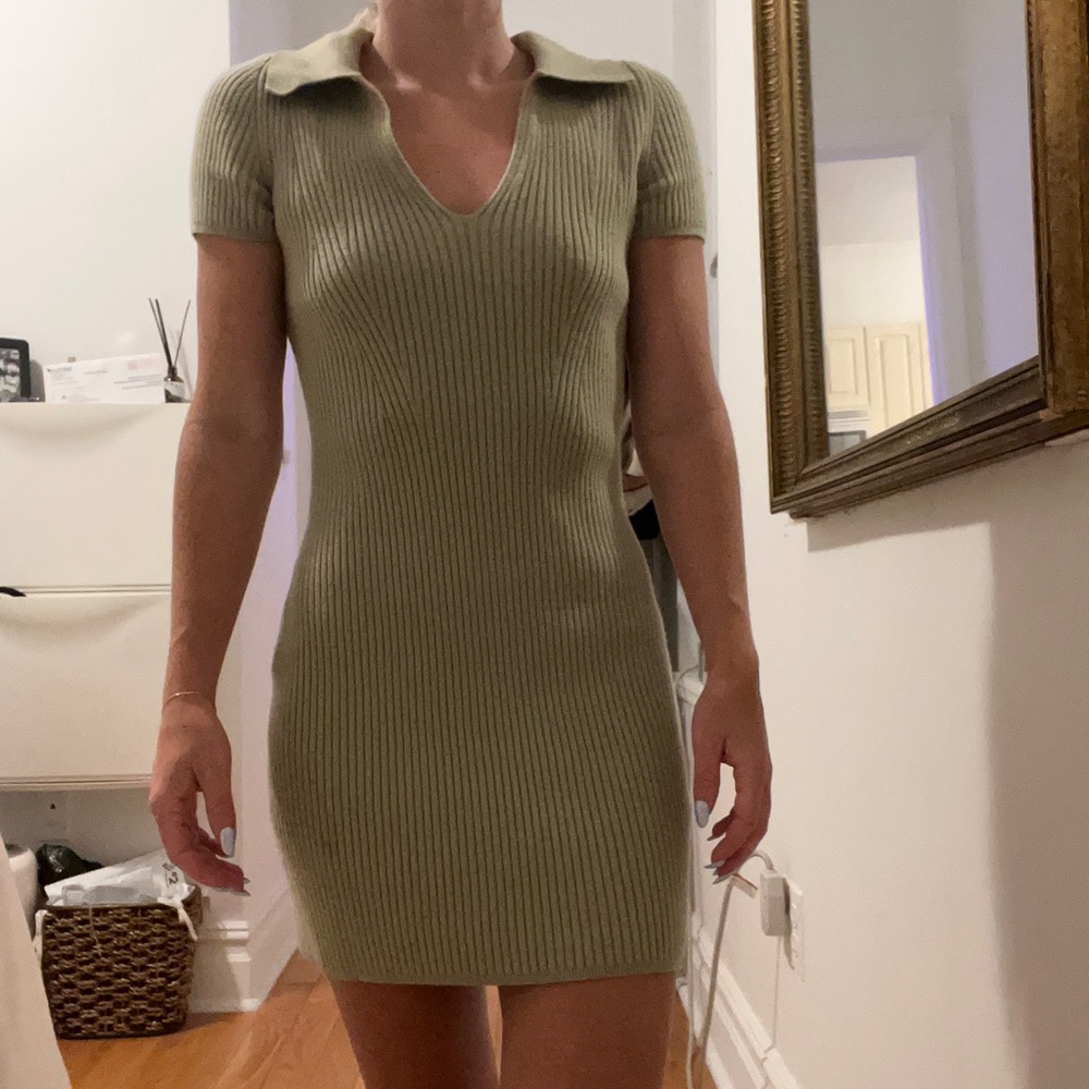 Abercrombie knit mini polo dress